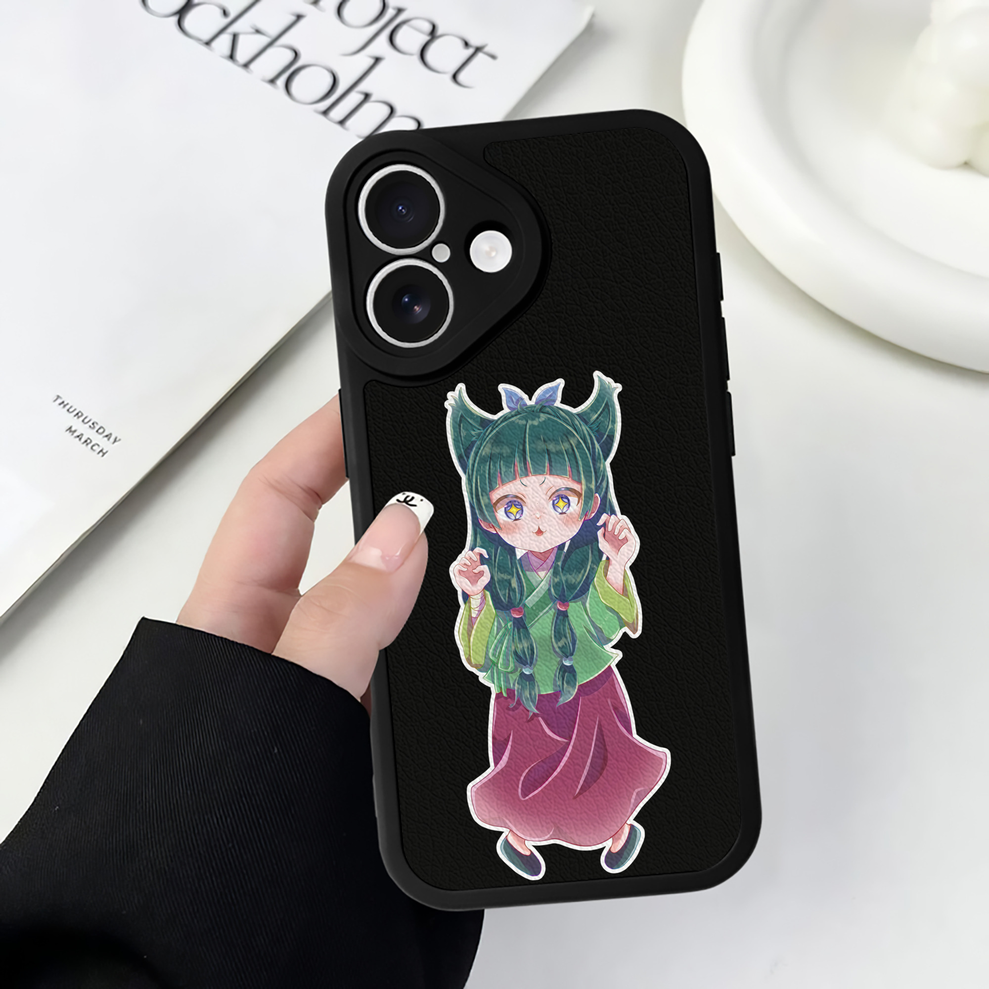 薬屋のひとりごと The Apothecary Diaries 【iPhone 16シリーズ対応】シリコンスマホケース（レザー調） 材質：シリコン